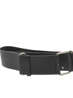 GUCCI Belt Leather Black Auth 24743 GUCCI GG Canvas Guccissima Belt Leather 37.8 main image 2